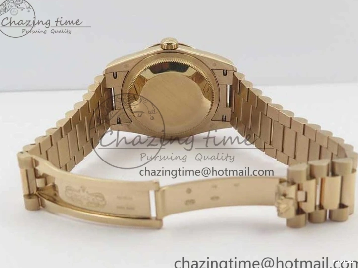 MiroTime 0117 MultiPurpose Day-Date 36 RG 128239 Bp Maker Best Edition White Dial on RG President Bracelet 3139